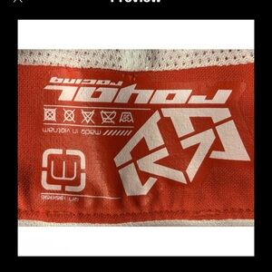 Royal Racing Gear Motocross Jersey Pant Shorts Mens M Red White O1M Set MX Pro